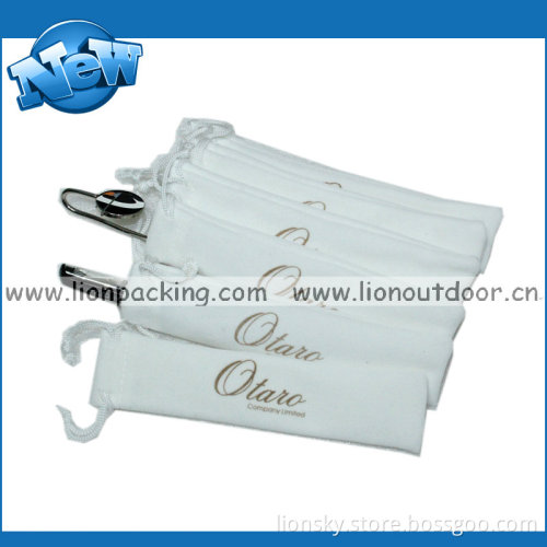 White Velvet Pen Pouch Velvet Pouch for Gift